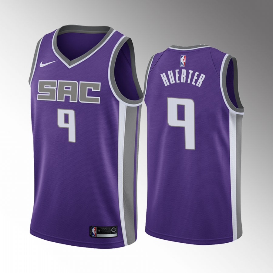 Kevin Huerter #9 Sacramento Kings Icon Edition Purple Jersey