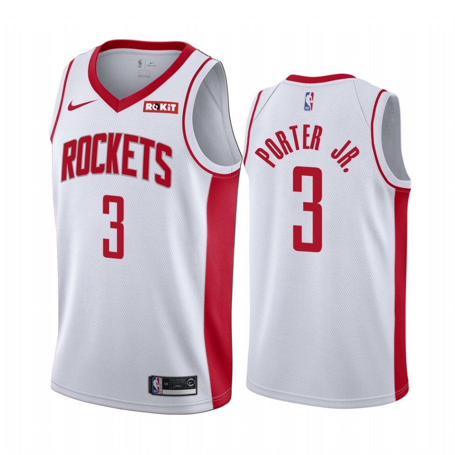 Kevin Porter Jr. Houston Rockets White Association Edition Jersey trade