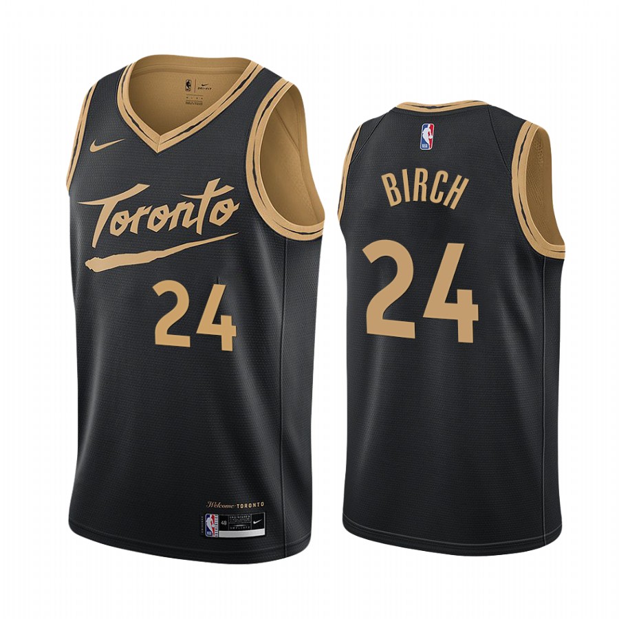 Khem Birch Toronto Raptors Earned Edition Black #24 Jersey
