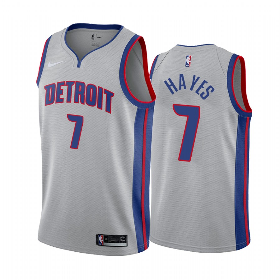 Killian Hayes Detroit Pistons  Gray Statement Jersey Draft