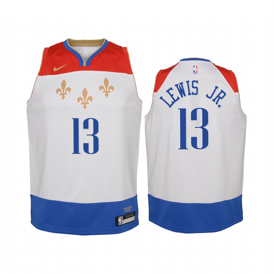 Kira Lewis Jr. New Orleans Pelicans Youth White City Jersey Draft