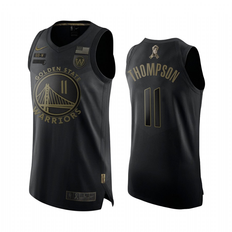 Klay Thompson Golden State Warriors Salute To Service Black Jersey