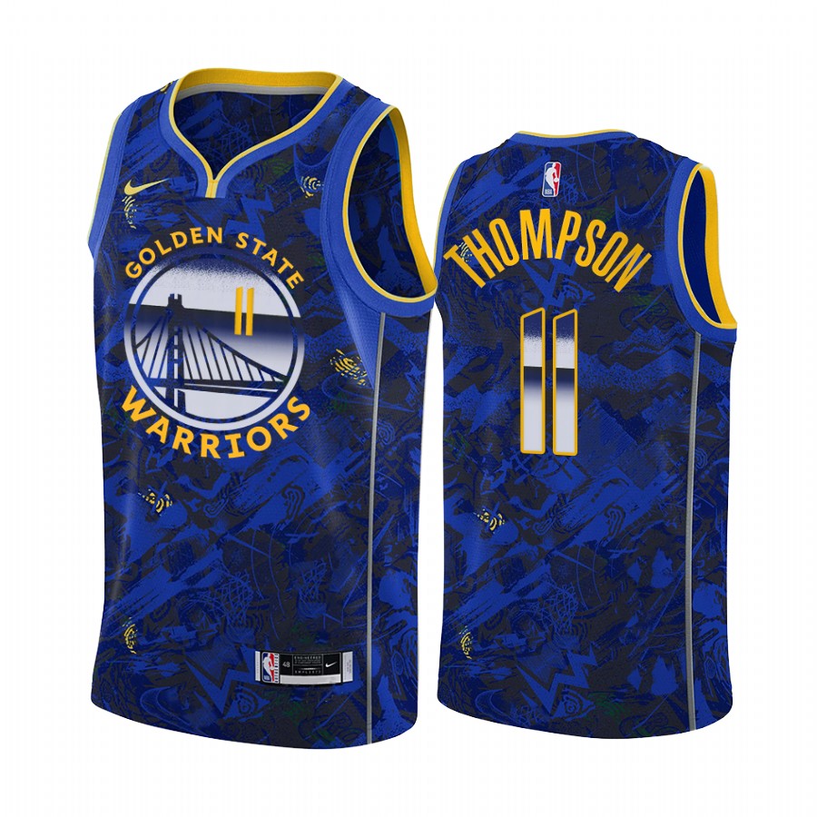 Klay Thompson Golden State Warriors Select Series Royal Jersey Camo