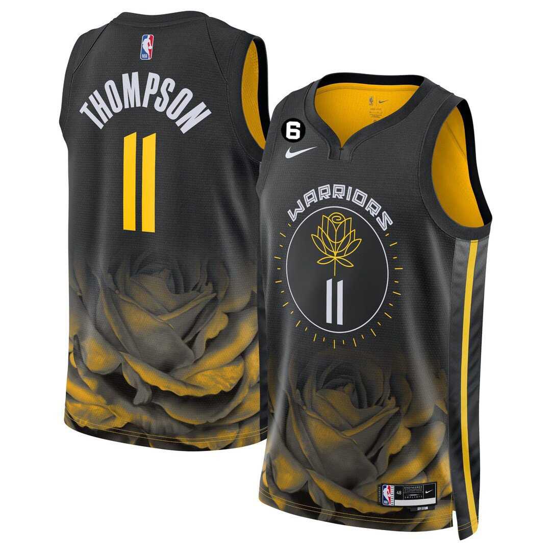 Klay Thompson Men's Golden State Warriors Collection City Jersey - All Stitched