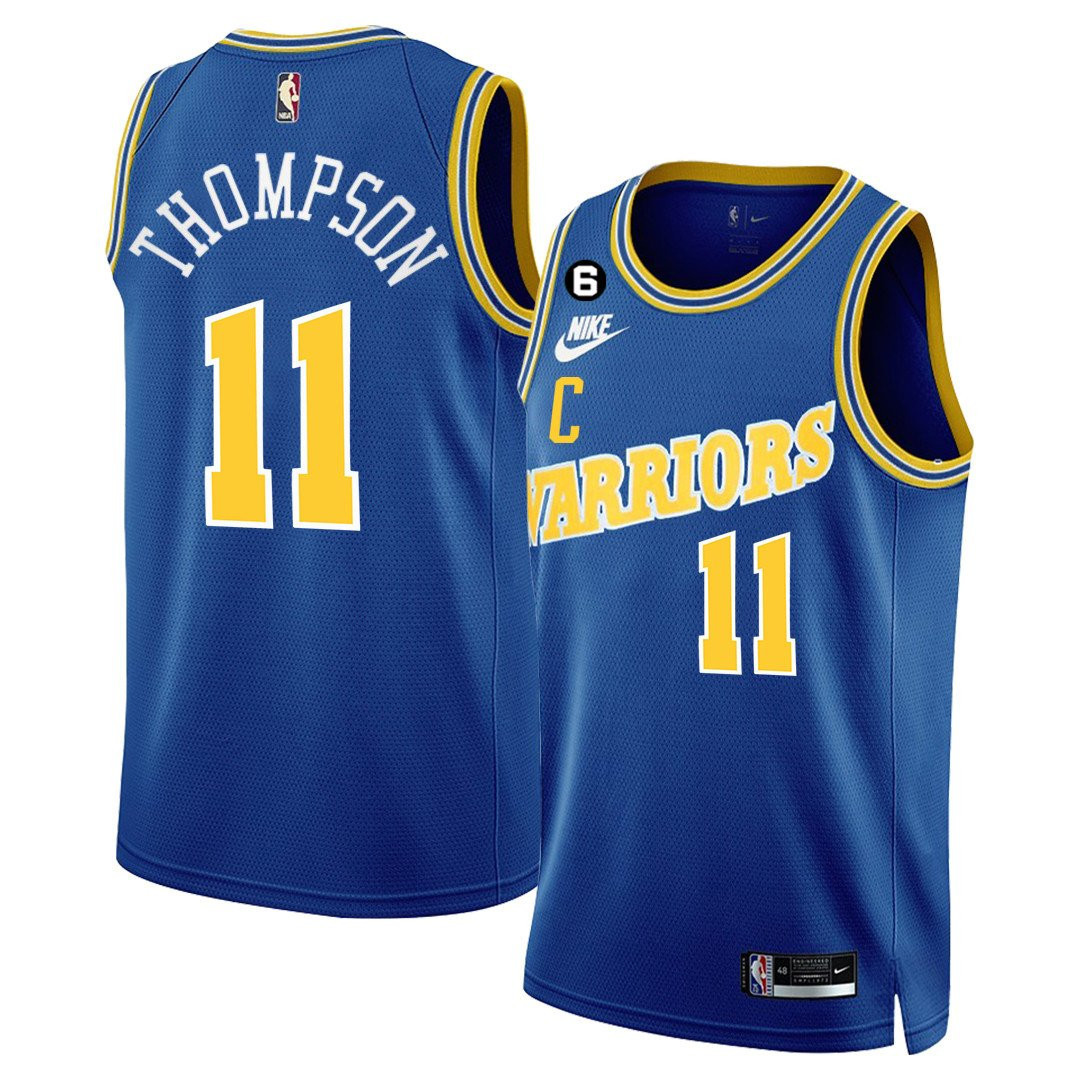 Klay Thompson Men's Golden State Warriors Collection Classic Jersey - All Stitched