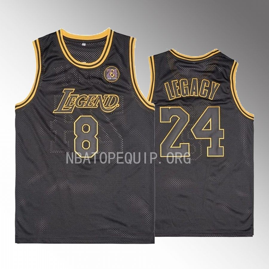 Kobe Bryant LEGEND 8 LEGACY24 Los Angeles Lakers #24 Black Jersey Tank