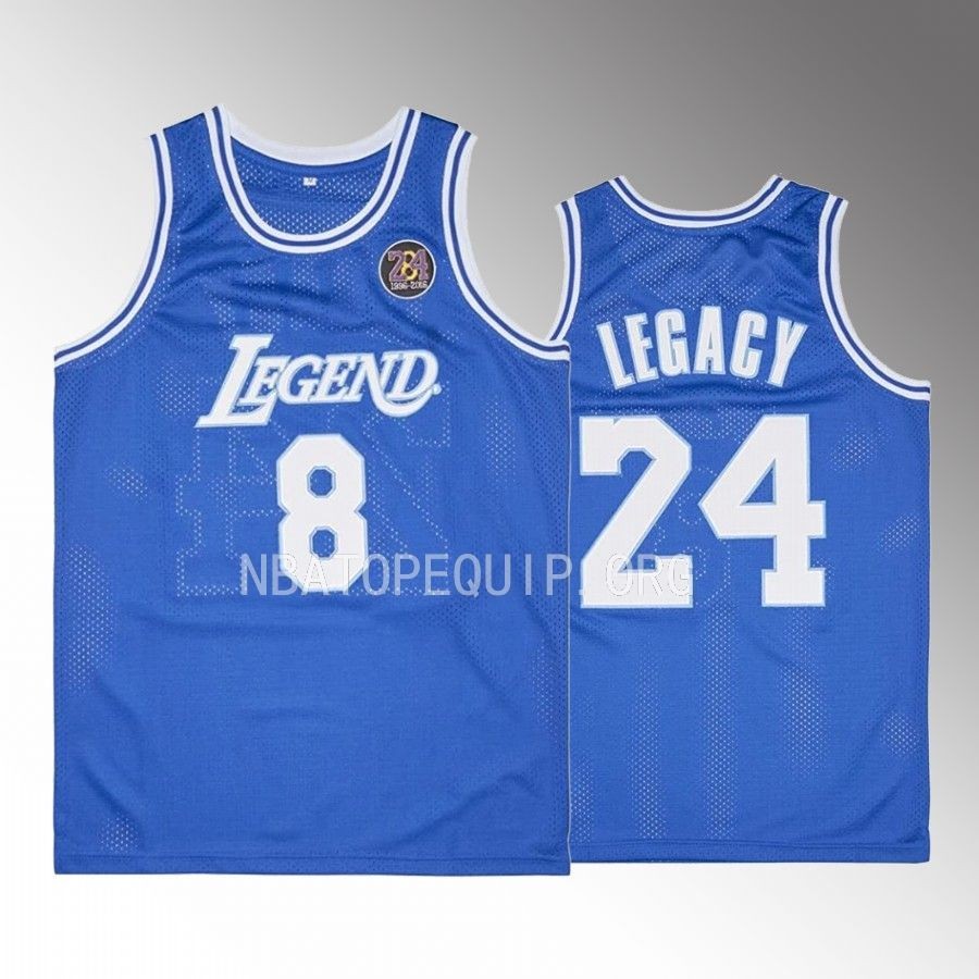 Kobe Bryant LEGEND 8 LEGACY24 Los Angeles Lakers #24 Blue Jersey Tank