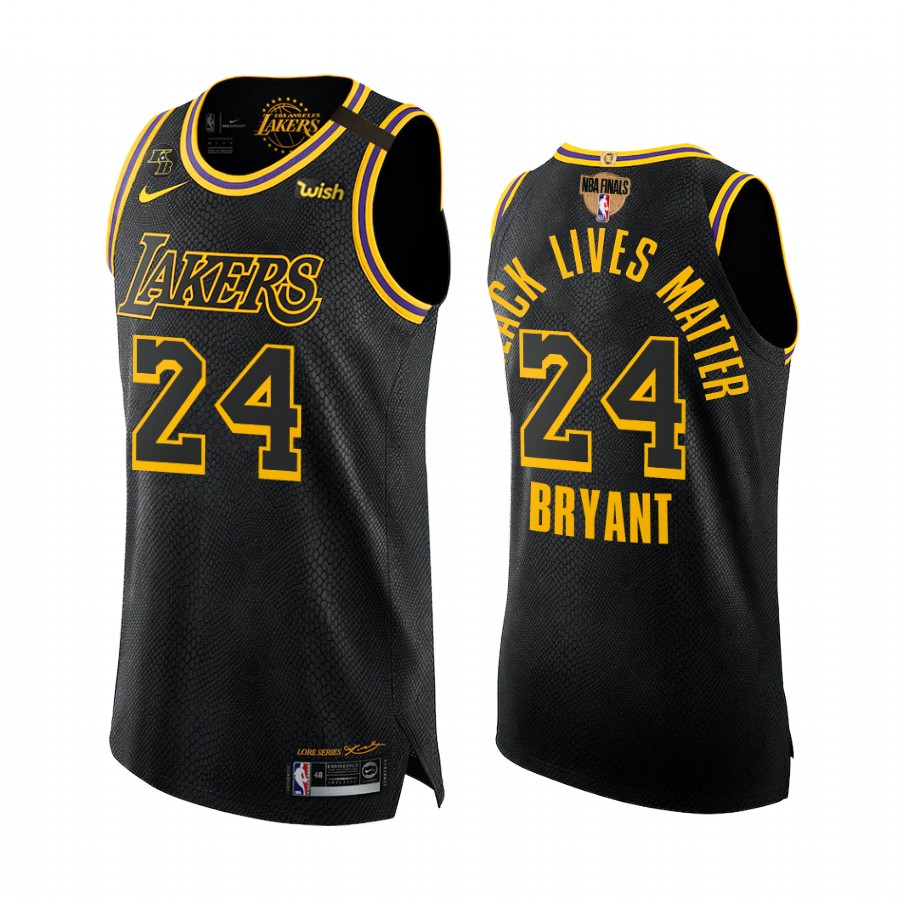 Kobe Bryant Los Angeles Lakers Western Conference Champions Black Jersey Mamba