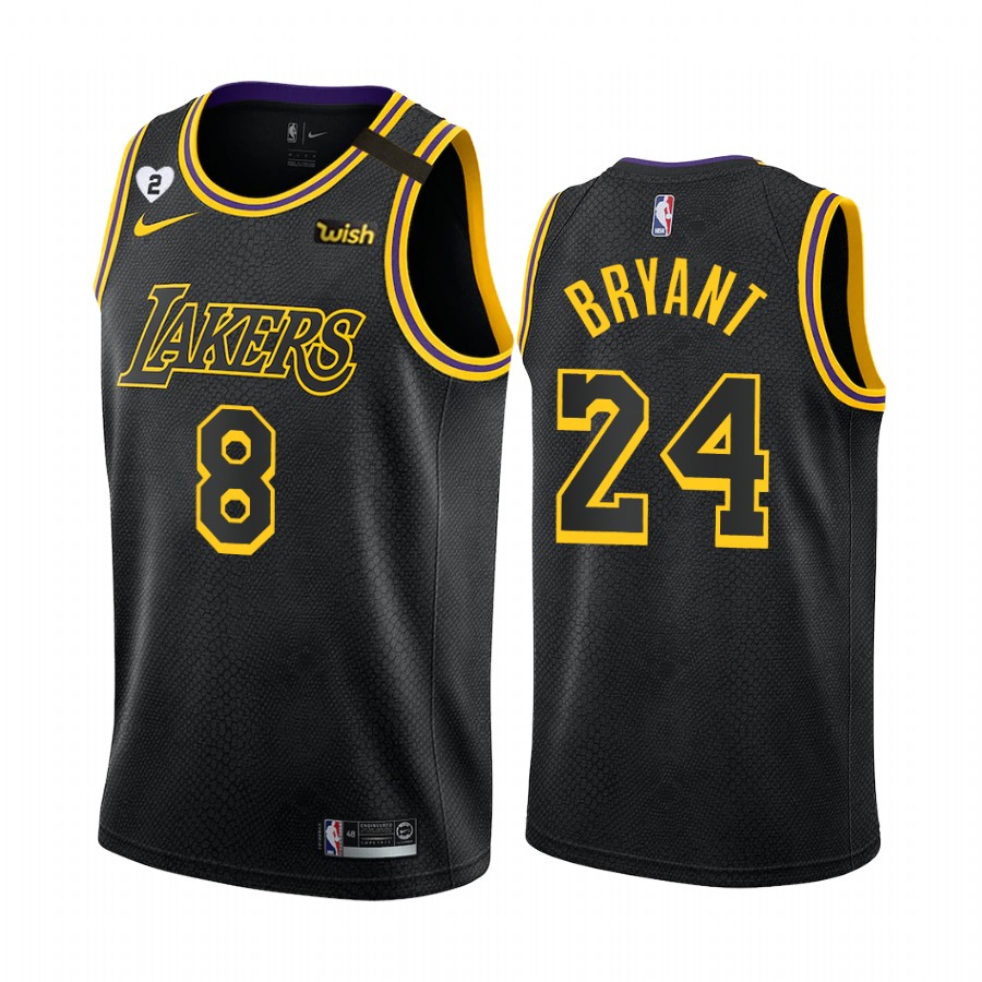Kobe Bryant Los Angeles Lakers Black 8.24 Mamba Day Special Edition #8 Jersey
