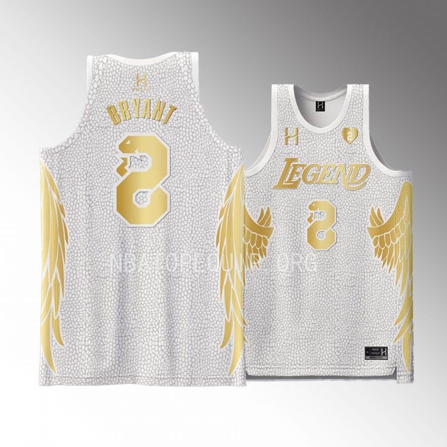 Kobe Bryant Los Angeles Lakers White #8 Jersey Legend Mamba Fashion Fit