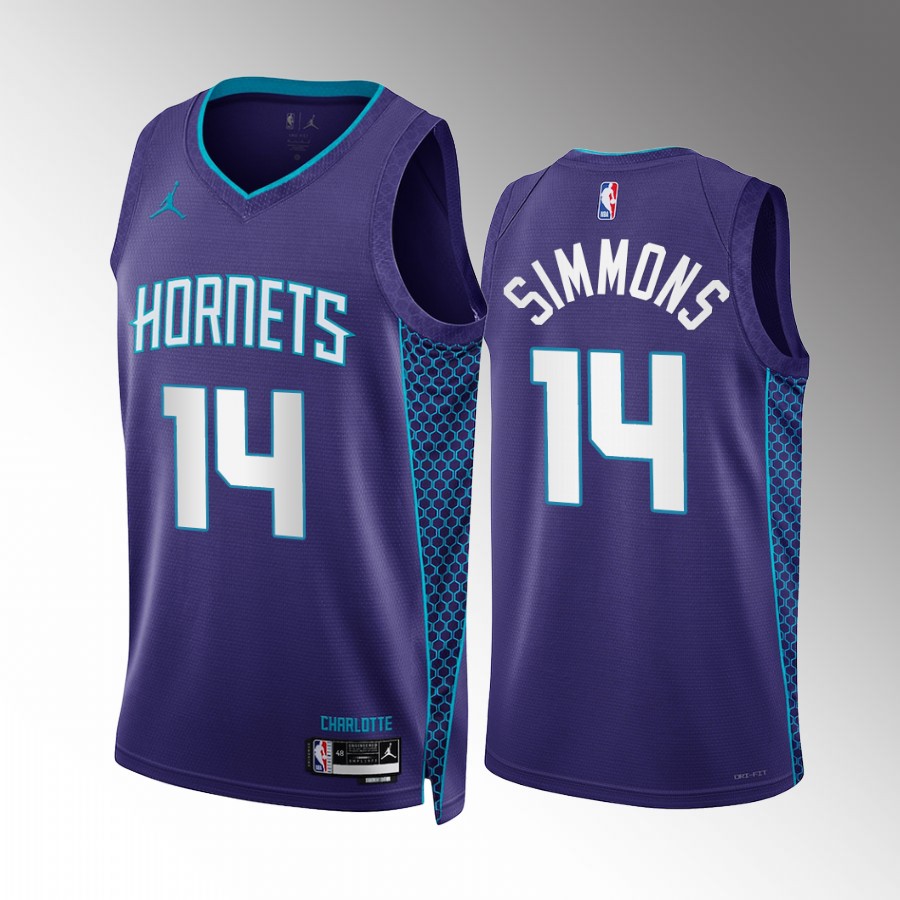 Kobi Simmons Charlotte Hornets Purple #14 Statement Edition Jersey Swingman