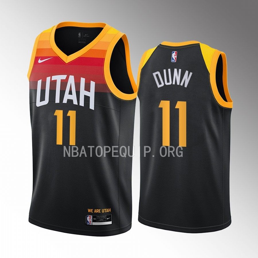 Kris Dunn Utah Jazz Black #11 City Edition Jersey Swingman