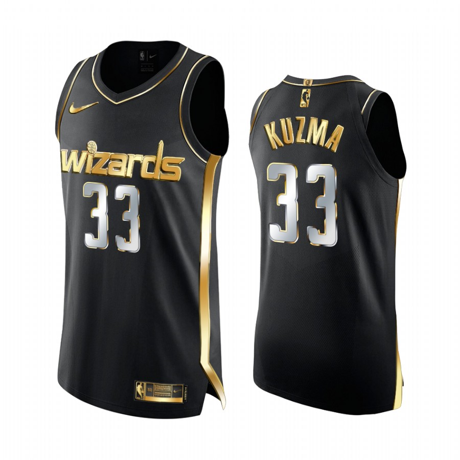 Kyle Kuzma Washington Wizards Black Golden Edition Jersey