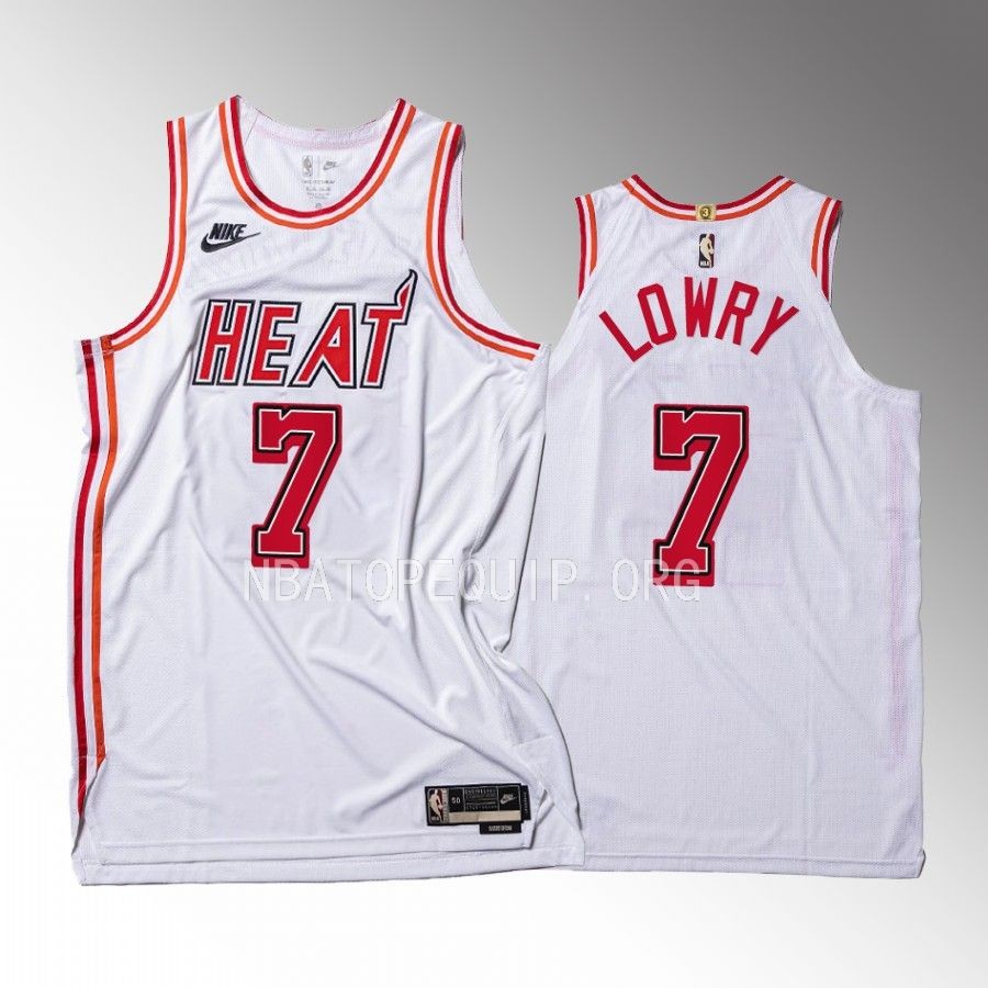 Kyle Lowry Miami Heat 35th Classic Edition #7 Jersey White