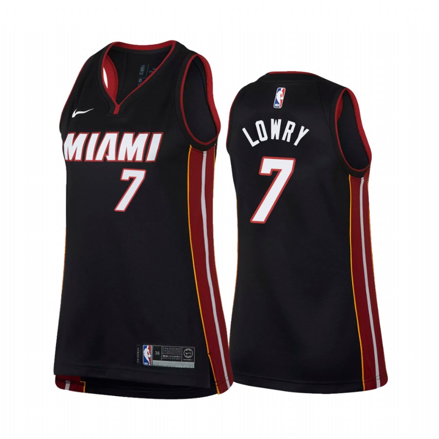 Kyle Lowry Miami Heat Black Icon Edition  Women Jersey
