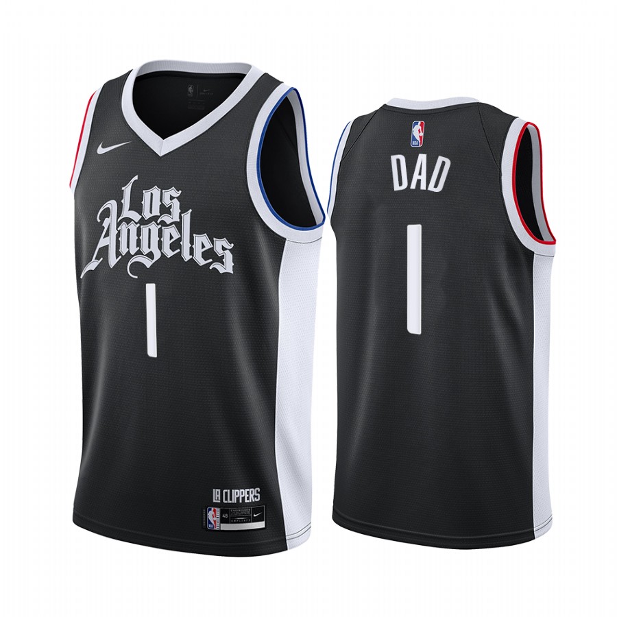 LA Clippers Fathers Day Black No.1 Dad Jersey