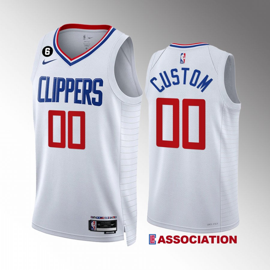LA Clippers Custom 00 Association Edition White Jersey Swingman