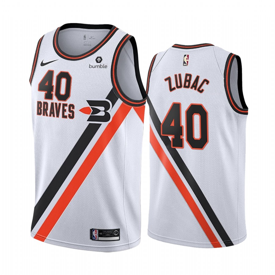 LA Clippers Ivica Zubac White  Classic Edition Buffalo Braves Jersey