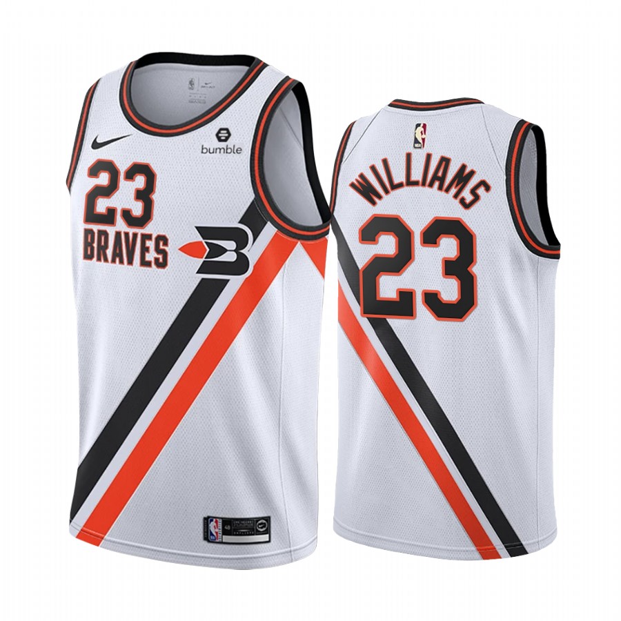 LA Clippers Lou Williams White  Classic Edition Buffalo Braves Jersey