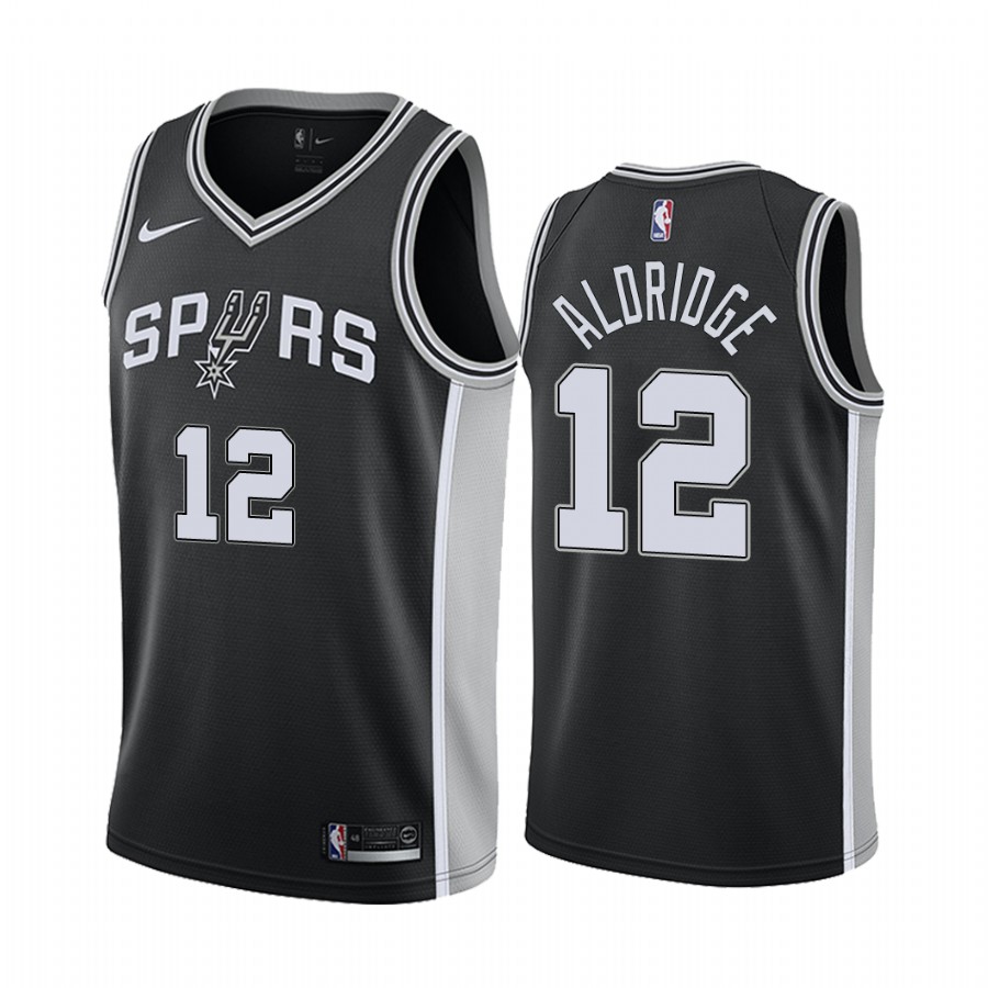 LaMarcus Aldridge San Antonio Spurs #12 Icon Men's Jersey - Black