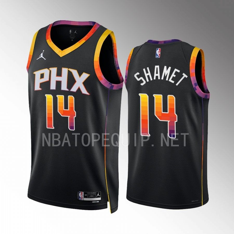 Landry Shamet Phoenix Suns Black #14 Statement Edition Jersey Swingman