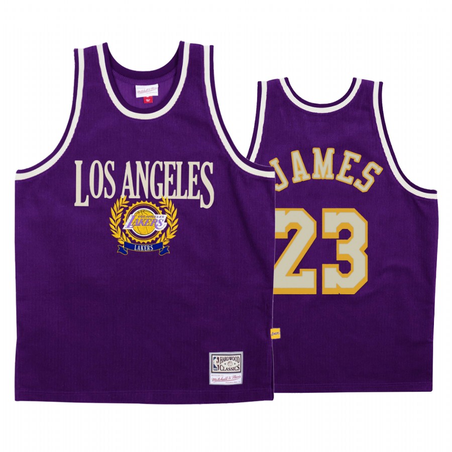 LeBron James #23 Los Angeles Lakers Purple Council Fashion Jersey