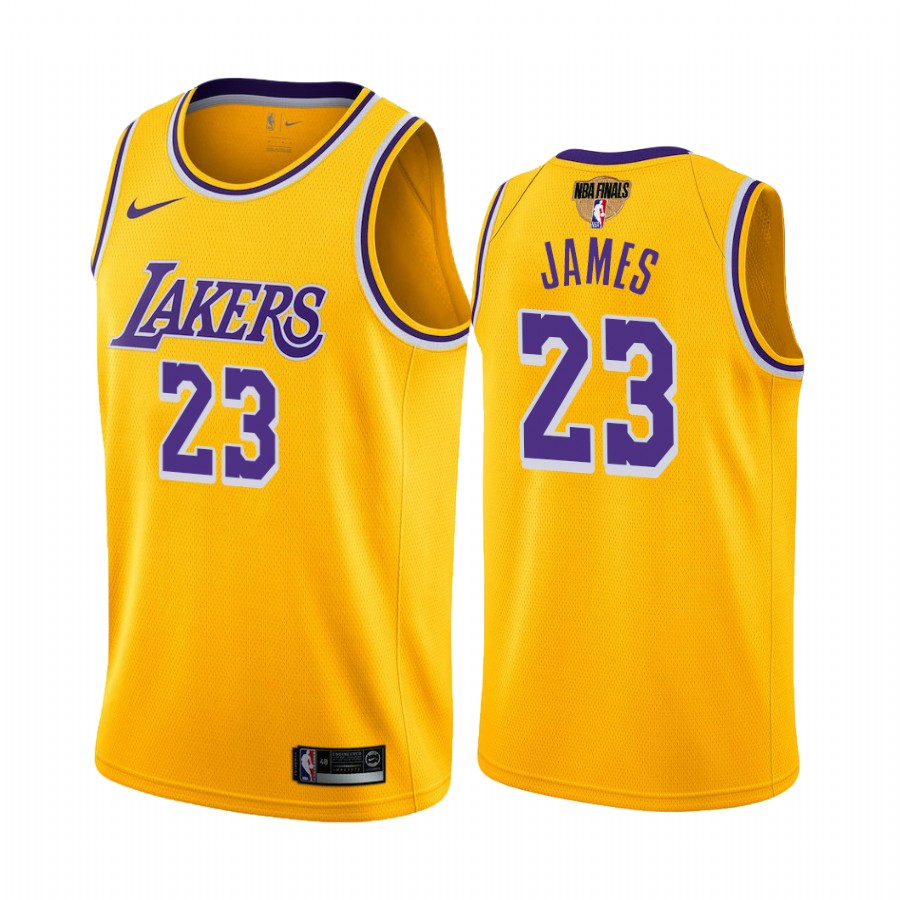 LeBron James Los Angeles Lakers Finals Bound Gold Jersey Icon Edition