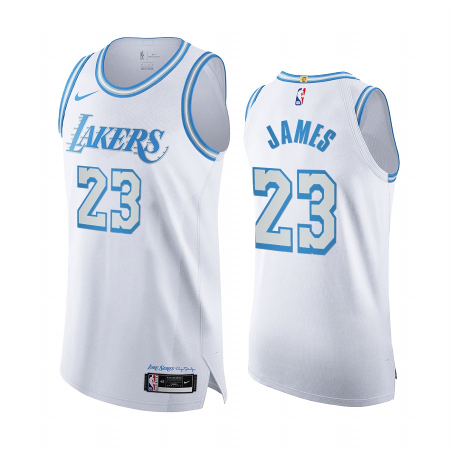 LeBron James Los Angeles Lakers White City  Jersey Legacy of Lore