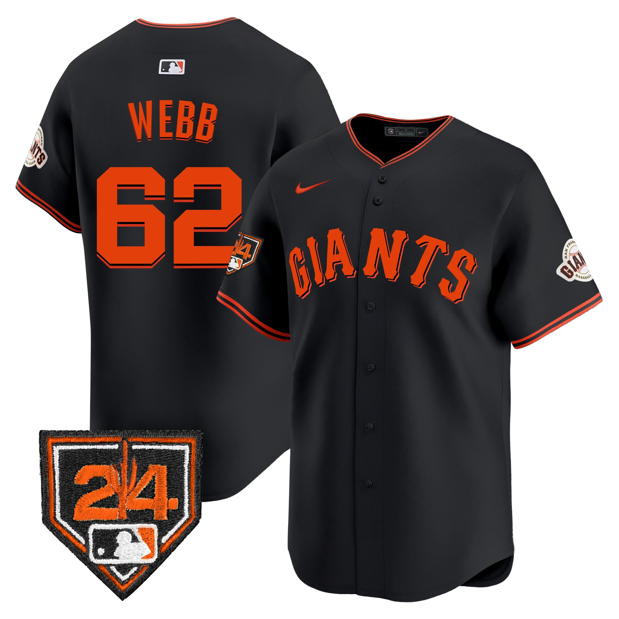 Logan Webb Men's San Francisco Giants Spring Training Vapor Premier Limited Black Jersey