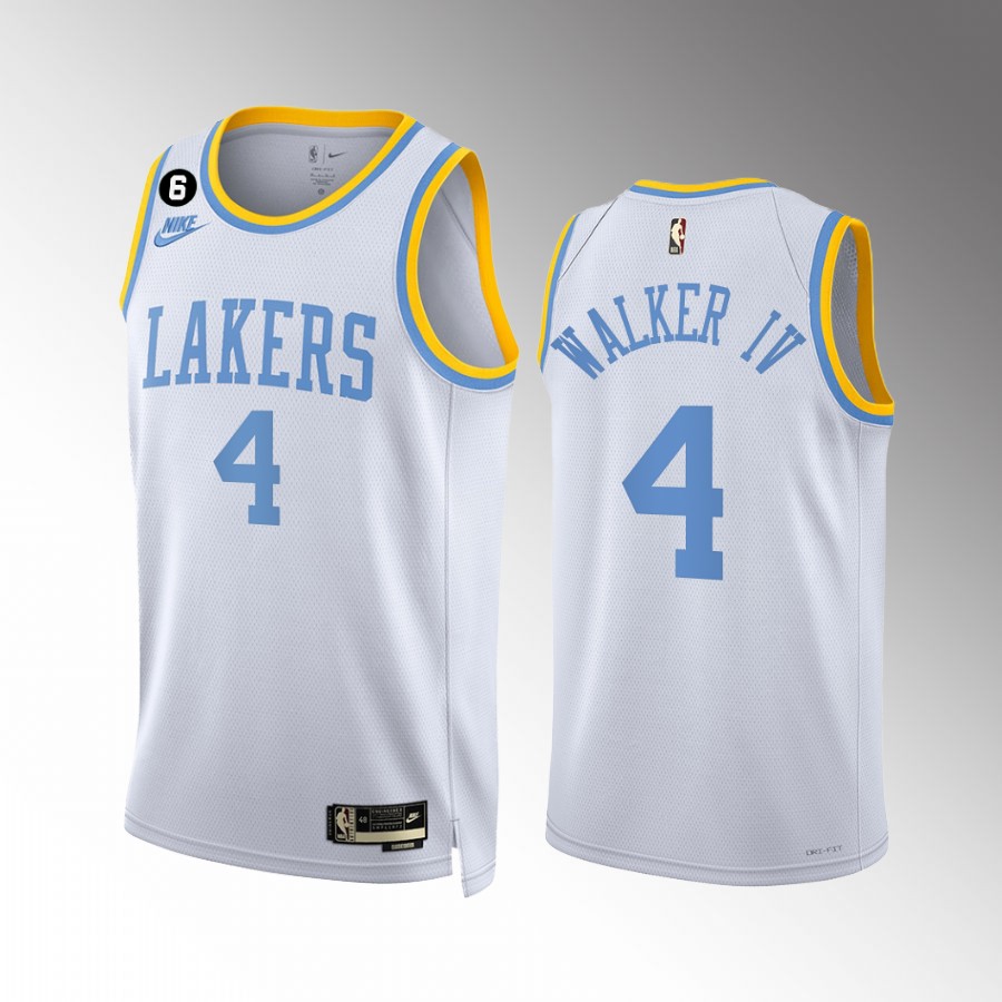 Lonnie Walker IV Los Angeles Lakers White #4 Classic Edition Jersey