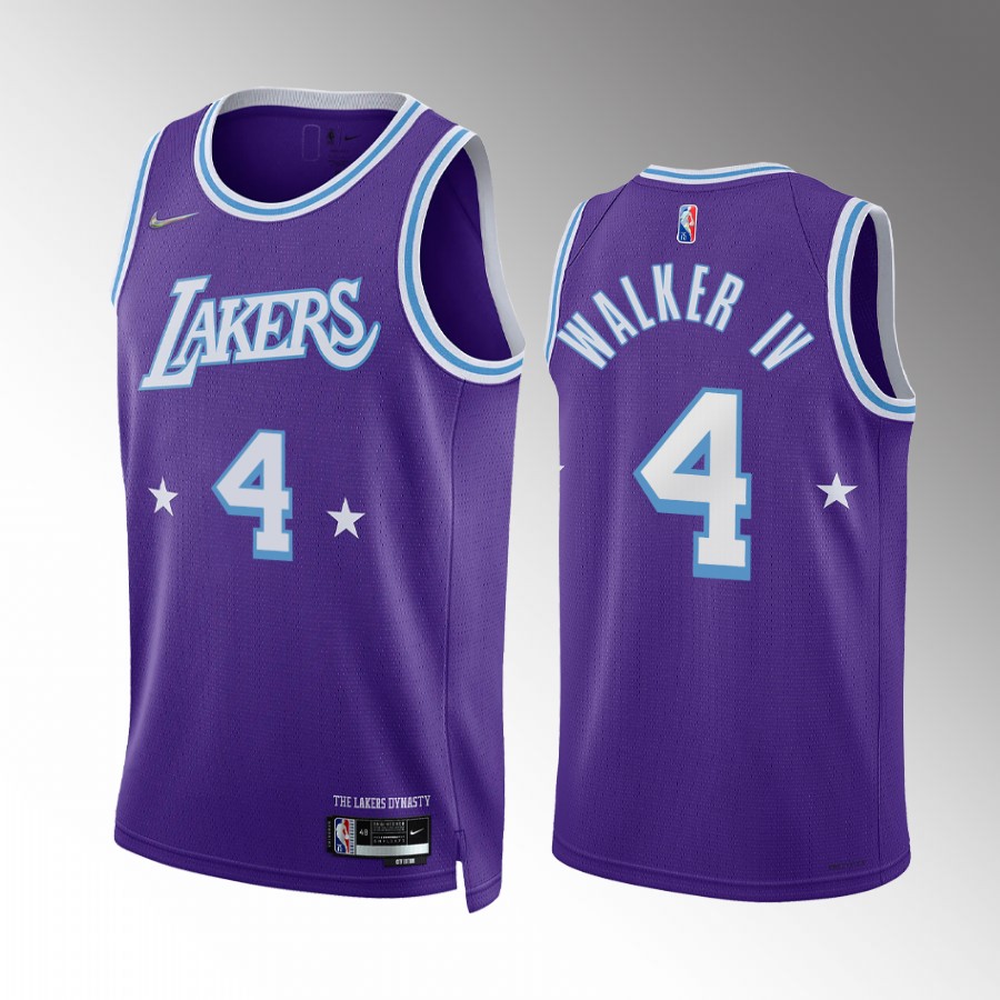 Lonnie Walker IV Los Angeles Lakers Purple City Edition #4 Jersey Trade