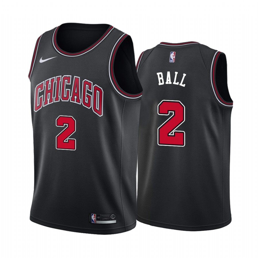 Lonzo Ball Chicago Bulls Statement Edition Black #2 Jersey