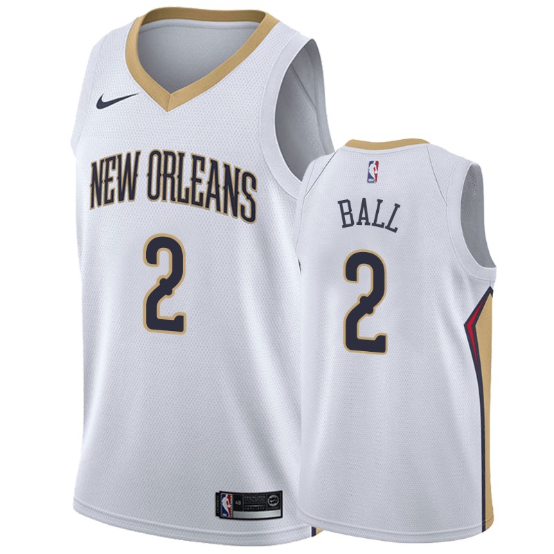 Lonzo Ball New Orleans Pelicans #2  Association Men's Jersey - White