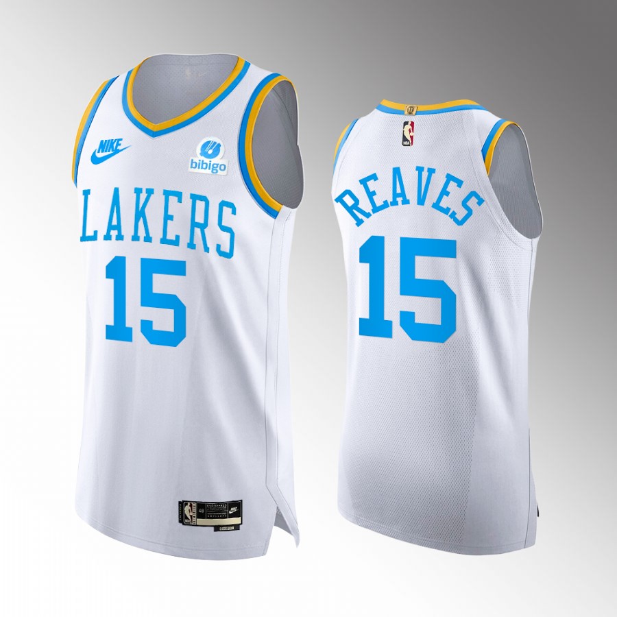 Los Angeles Lakers #15 Austin Reaves White Jersey Classic Edition