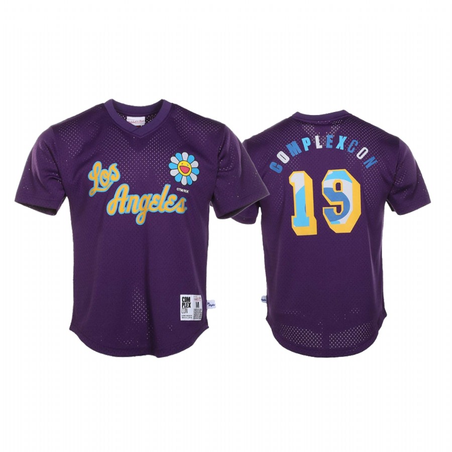 Los Angeles Lakers #19 Purple Takashi Murakami Jersey