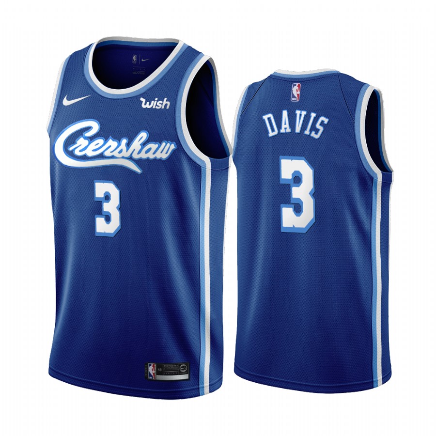 Los Angeles Lakers Anthony Davis Blue  Classic Edition Jersey