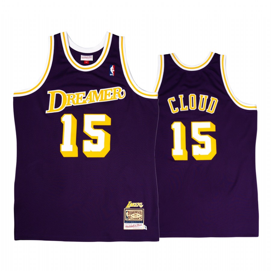 Los Angeles Lakers Cloud J.Cole Dreamer Purple Jersey #15 Throwback