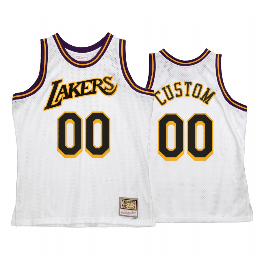 Los Angeles Lakers Custom #00 White Reload 2.0 Jersey