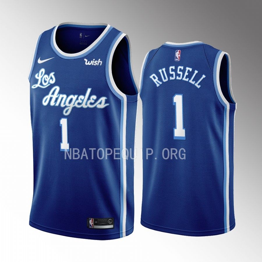 Los Angeles Lakers D'Angelo Russell Classic Edition Blue #1 Jersey Swingman