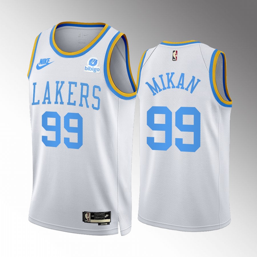 Los Angeles Lakers George Mikan Classic Edition White #99 Jersey MPLS