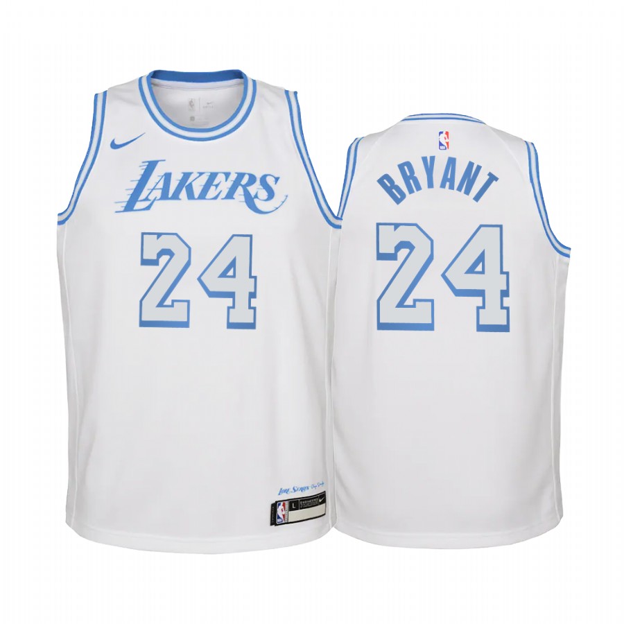 Los Angeles Lakers Kobe Bryant  City White Youth Jersey - Legacy of Lore