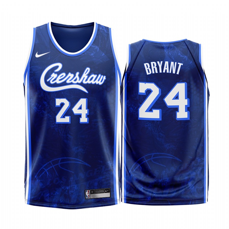 Los Angeles Lakers Kobe Bryant #24 Blue Fashion Edition Jersey