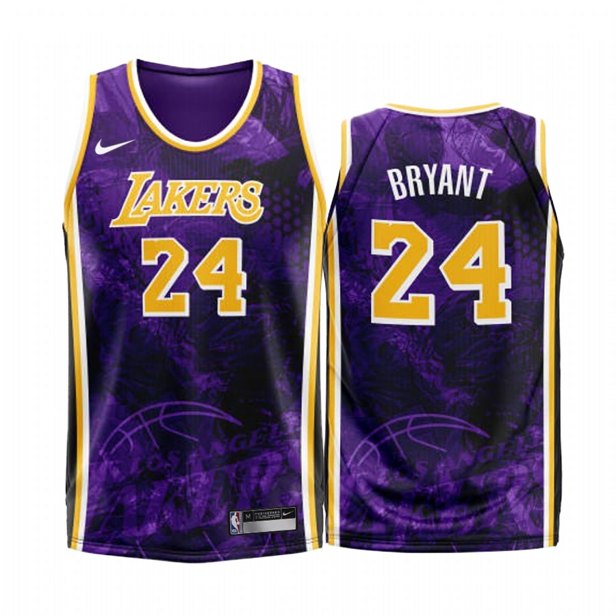 Los Angeles Lakers Kobe Bryant #24 Purple Fashion Edition Jersey