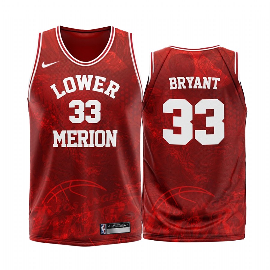 Los Angeles Lakers Kobe Bryant #33 Red Fashion Edition Jersey