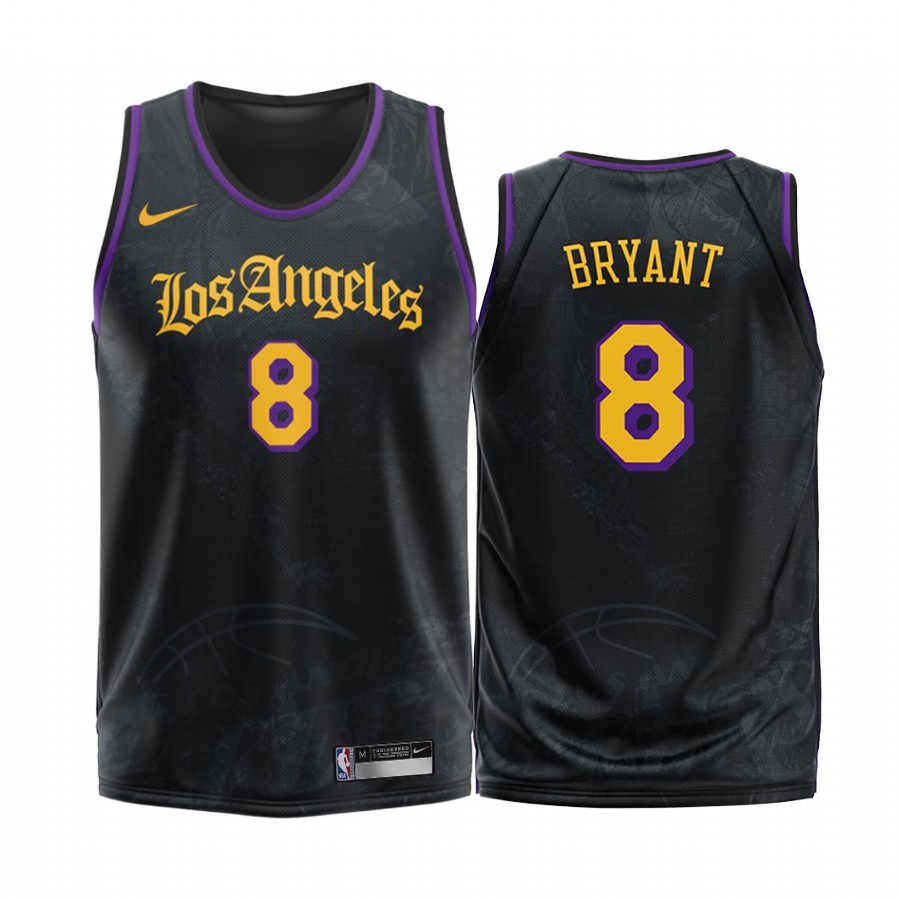 Los Angeles Lakers Kobe Bryant #8 Black Fashion Edition Jersey