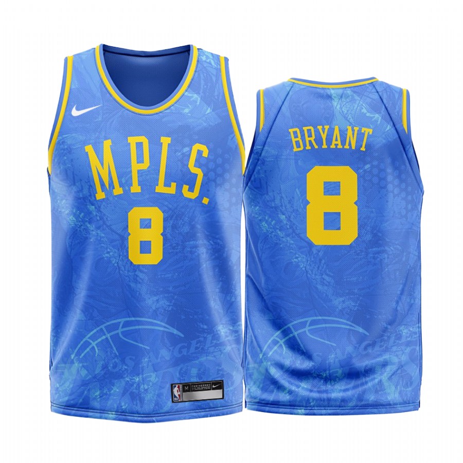 Los Angeles Lakers Kobe Bryant #8 Blue Fashion Edition Jersey