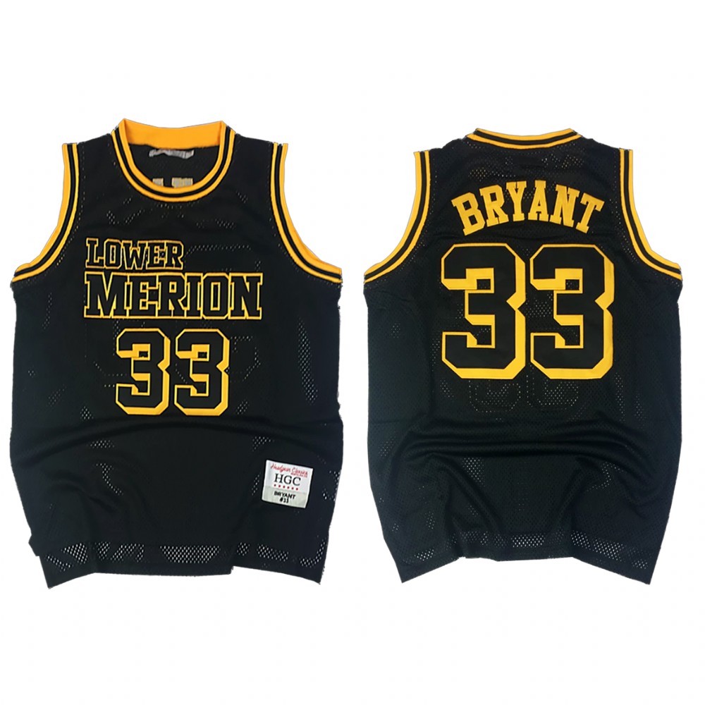 Los Angeles Lakers Kobe Bryant Black City Lower Merion High School Jersey