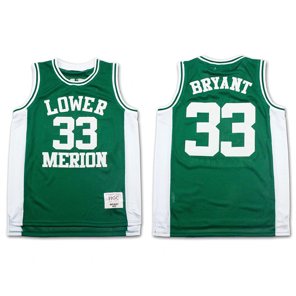 Los Angeles Lakers Kobe Bryant Green Lower Merion High School Jersey