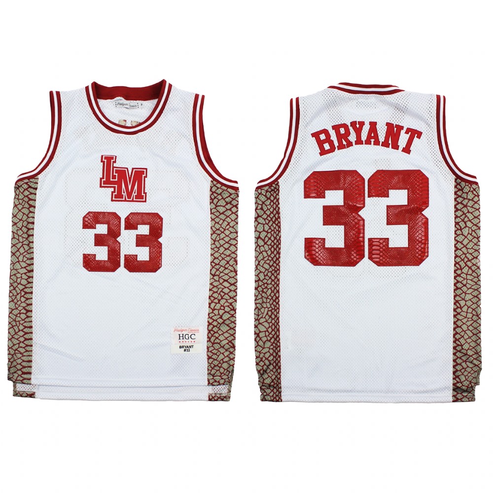 Los Angeles Lakers Kobe Bryant White Aternate Lower Merion High School Jersey