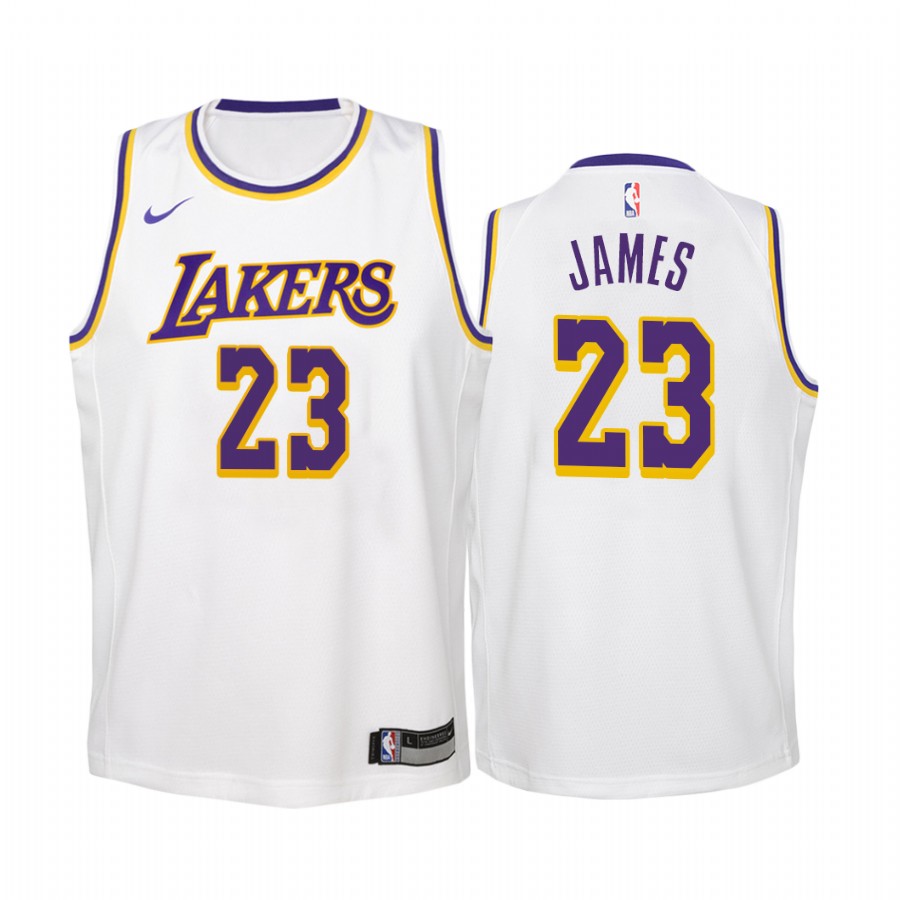 Los Angeles Lakers Lebron James #23 Association Youth Jersey